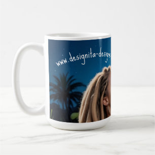 Moonlight Couple Love Mug – Romantic Digital Art 