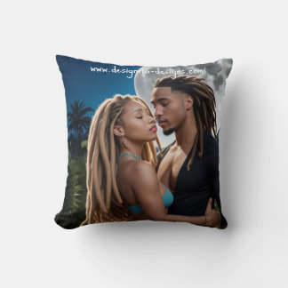 Moonlight Couple – Romantic Digital Art Cushion