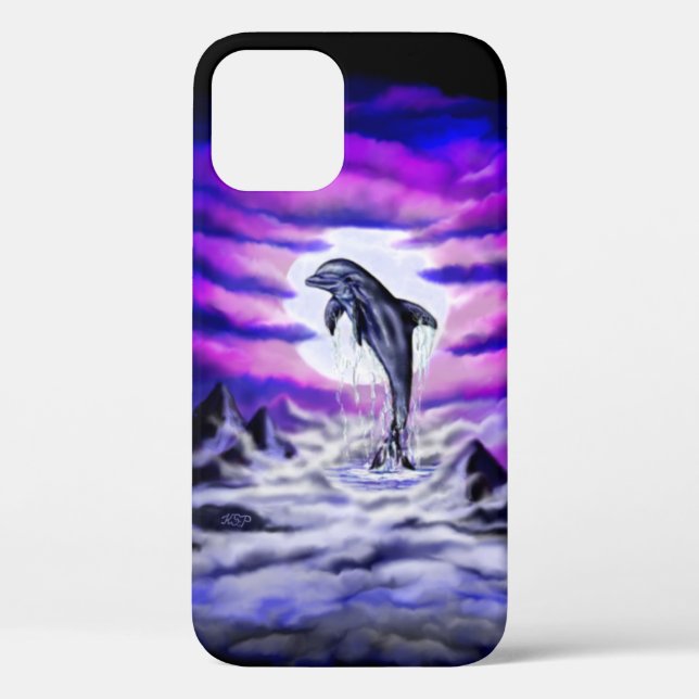 Moonlight Dolphin Case-Mate iPhone Case (Back)