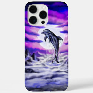 Moonlight Dolphin iPhone 16 Pro Max Case