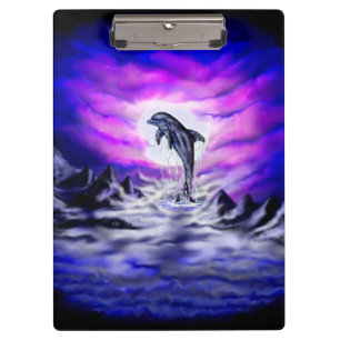 Moonlight Dolphin Clipboard