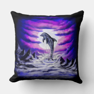 Moonlight Dolphin Cushion