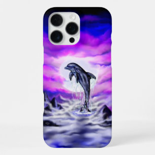 Moonlight Dolphin iPhone 16 Pro Max Case