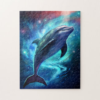Moonlight Dolphin Jigsaw Puzzle