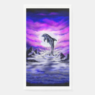Moonlight Dolphin Napkin