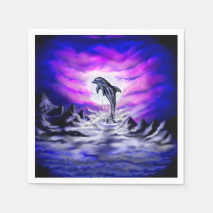 Moonlight Dolphin Napkin