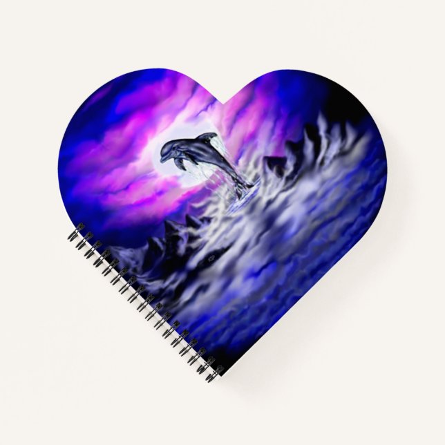 Moonlight Dolphin Notebook (Front)