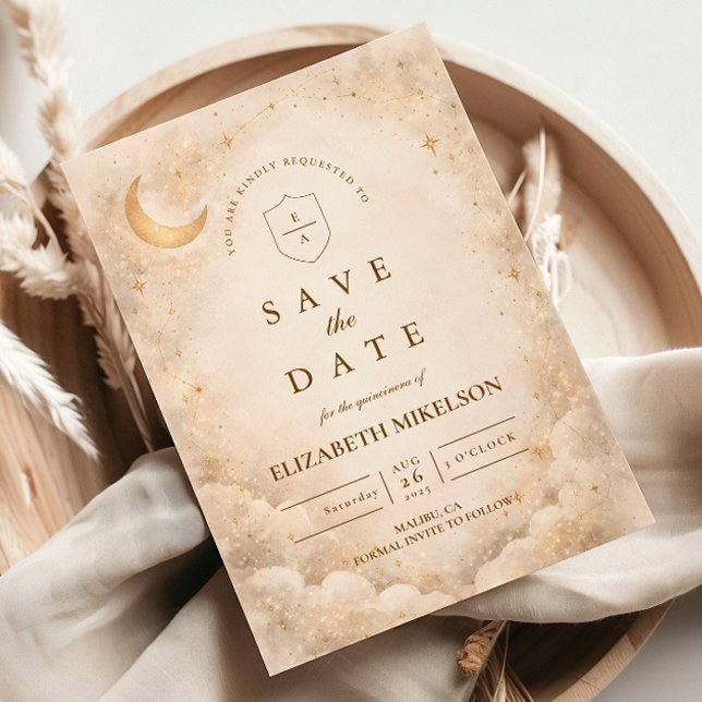 Moonlight Elegance Quinceañera Save The Date (Creator Uploaded)