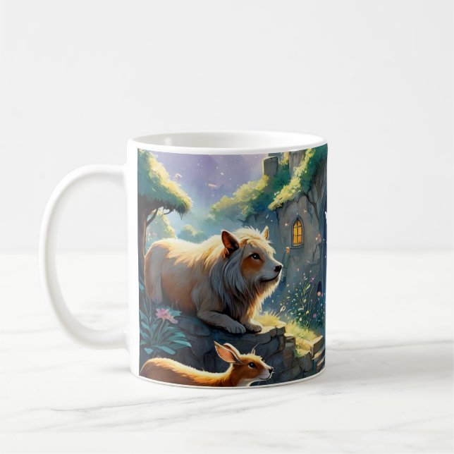 "Moonlight Enchanment The Fairy's Forest Coffee Mug (Left)