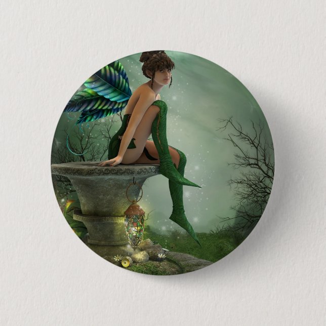 Moonlight Fairy 6 Cm Round Badge (Front)