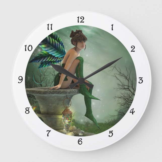 Moonlight Fairy Large Clock (Front)