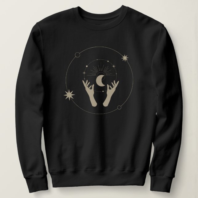 moonlight fantasy aesthetic design sweatshirt (Design Front)