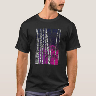 Moonlight Forest Trees Nature Wildlife Moon Natur T-Shirt