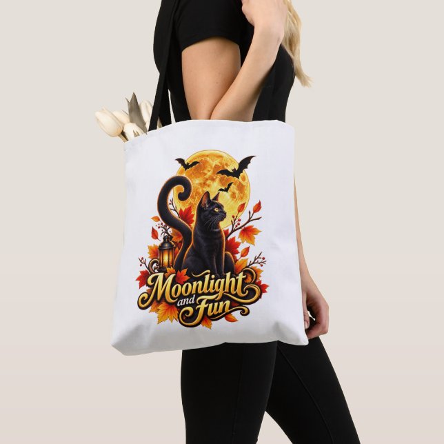 Moonlight & Fun Tote Bag (Close Up)