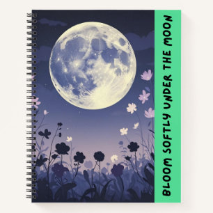 Moonlight Garden – Elegant Floral Notebook