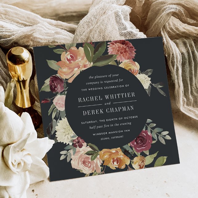 Moonlight Garden Wedding Invitation | Square (Creator Uploaded)