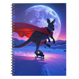 Moonlight Hero Kangaroo Notebook