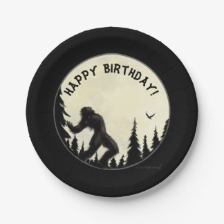 Moonlight Howl birthday paper plate