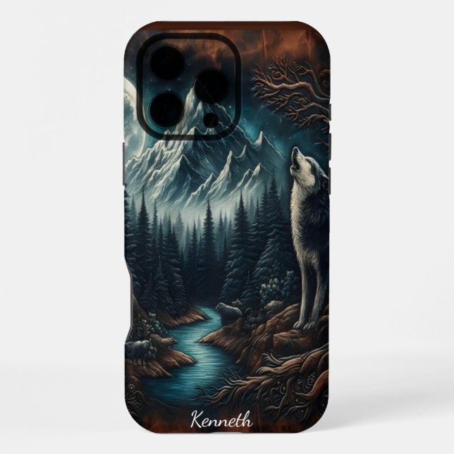 Moonlight Howl iPhone Case (Back)