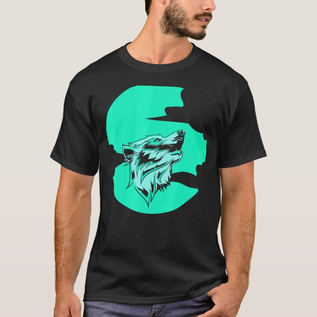 Moonlight Howling Wolf Predator Animal Forest Wolf T-Shirt (Front)