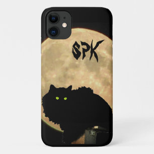 Moonlight Hunter Crouching Tomcat and Moon Case-Mate iPhone Case