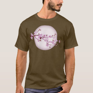 Moonlight Japanese Sakura Cherry Blossom T-Shirt