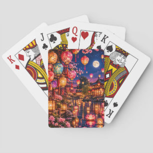 Moonlight Lantern Festival Playing Cards