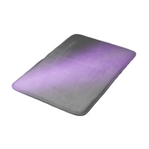 Moonlight Ombre Silver Grey & Lilac  Bath Mat