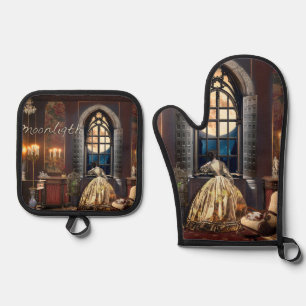 Moonlight Oven Mitt & Pot Holder Set