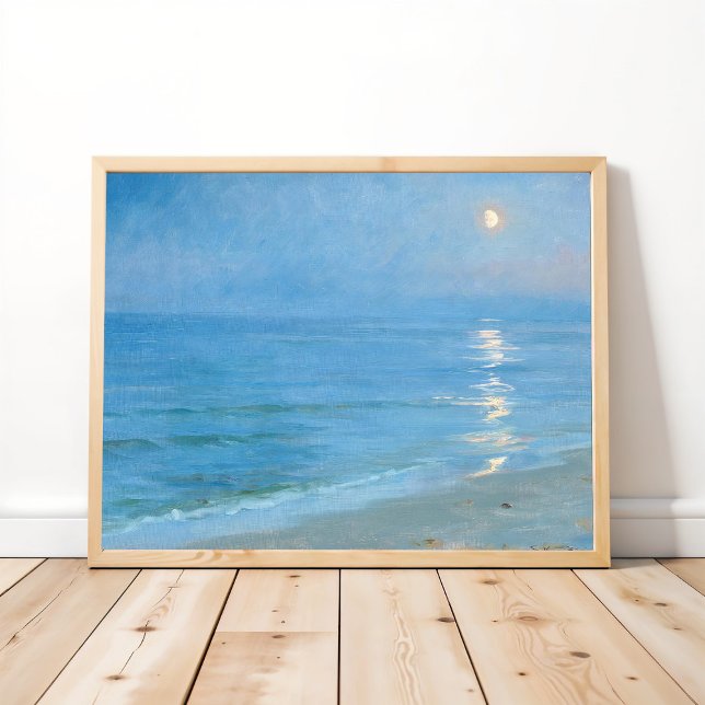 Moonlight over Skagen Strand, PS Kroyer, Art Poster (Creator Uploaded)