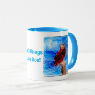 Moonlight Owl Love Mug