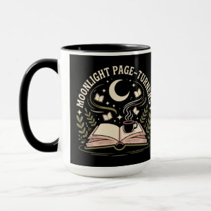 Moonlight Page-Turners Book Moon Mug