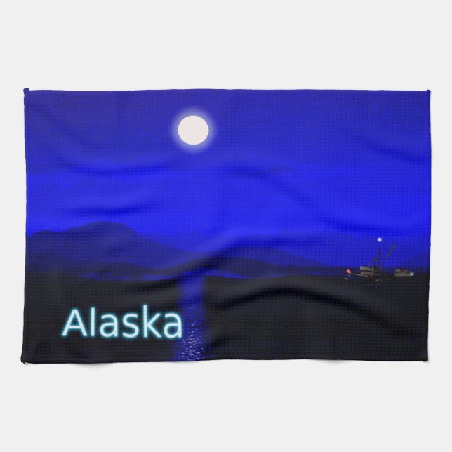 Moonlight Passage Tea Towel (Horizontal)