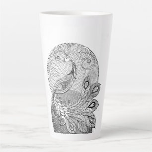 Moonlight Peacock Latte Mug