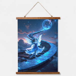 Moonlight Rehearsal – Dancing in the moonlight. Hanging Tapestry