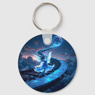 Moonlight Rehearsal – Dancing in the moonlight. Key Ring
