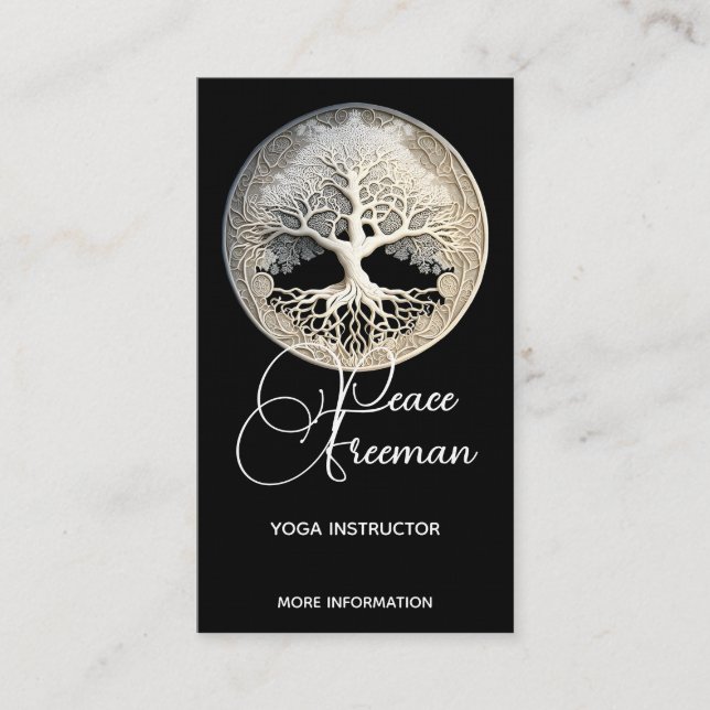 Moonlight Remembered | Tree of Life Business Card (Front)