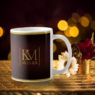 Moonlight Romance Wedding Burgundy ID881 Coffee Mug