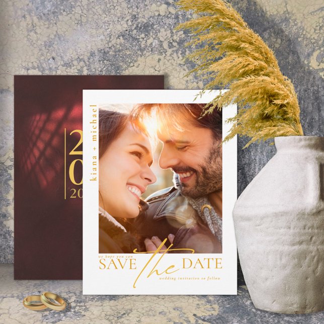 Moonlight Romance Wedding Burgundy ID881 Save The Date (Creator Uploaded)