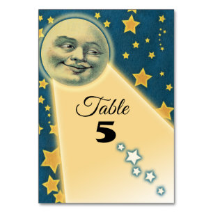 Moonlight Romance Wedding Table Numbers