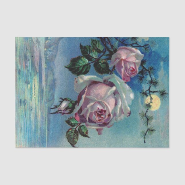 Moonlight Roses A Tissue Paper (Front)