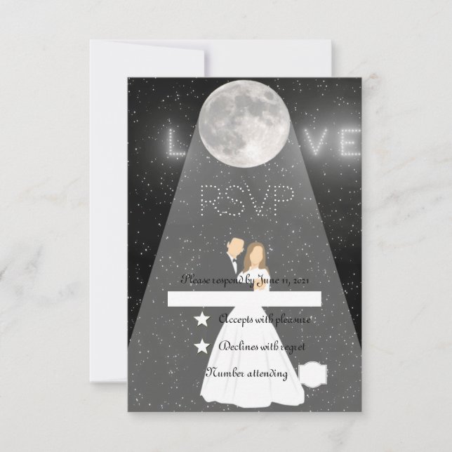 Moonlight RSVP Card (Front)