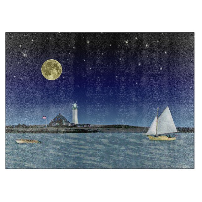 Moonlight Sail Cutting Board (Front)