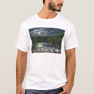 Moonlight Scene on Catskill Creek T-Shirt