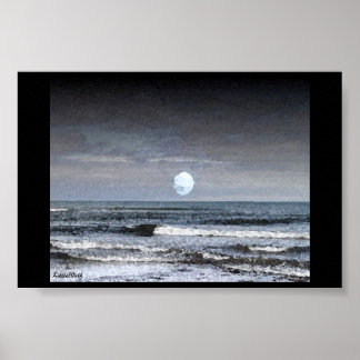 Moonlight Sea Poster