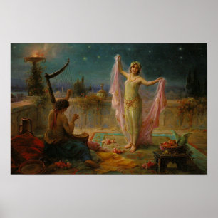 Moonlight Serenade by Hans Zatzka - poster
