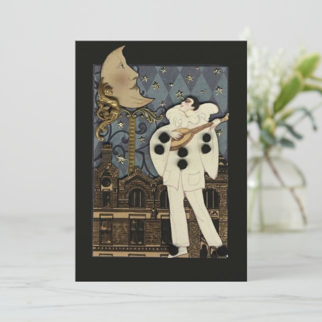 Moonlight Serenade Invitation (Standing Front)