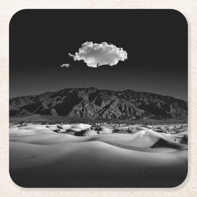 Moonlight Serenade Square Paper Coaster (Front)