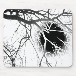 Moonlight Silhouette Mouse Pad