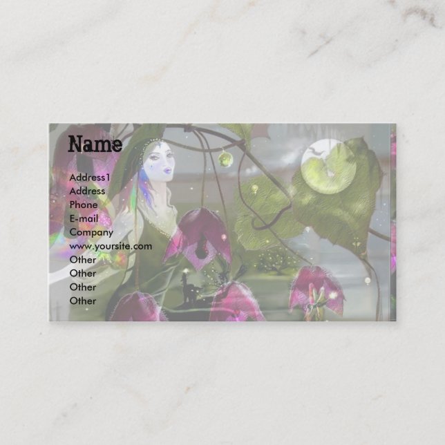 Moonlight Singer! Business Card (Front)